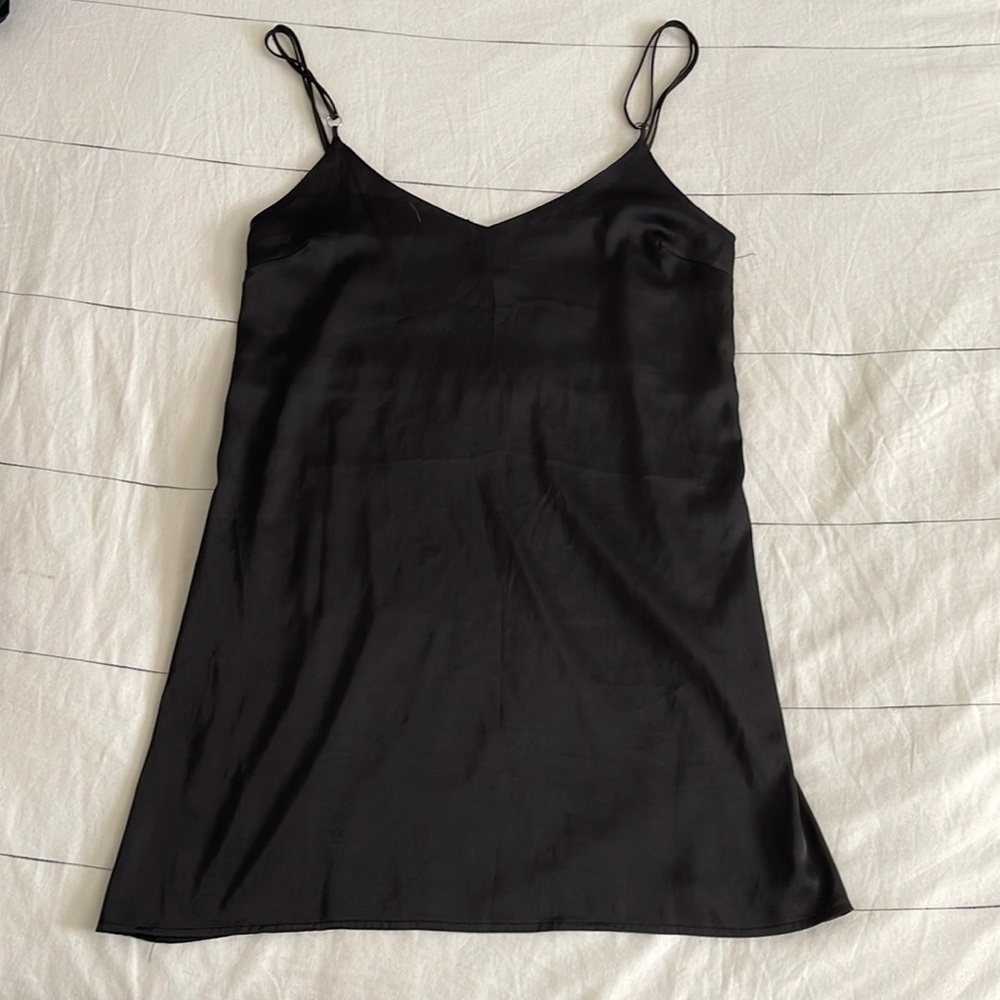 XS black slip dress from Urban Outfitters